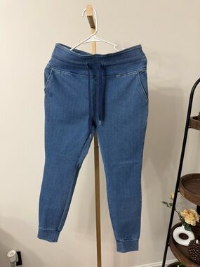 HALARA Blue Pull-On Jogger Jeggings with Drawstring